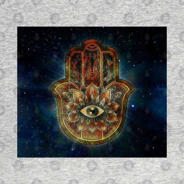 Hamsa Hand by MCAshe spiritual art 